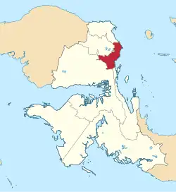 Location in West Papua