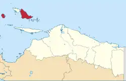 Location in Papua Province