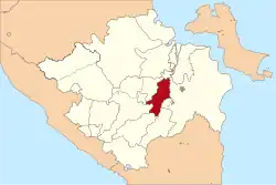 Location within South Sumatera