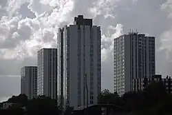 High-rise tower blocks on the Chalcots Estate