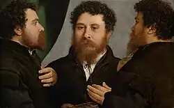 Triple Portrait of a Goldsmith, Lorenzo Lotto, c. 1530, Kunsthistorisches Museum, Vienna