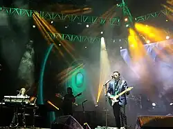 Los Temerarios performing in Puebla, Mexico, in 2014