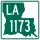 Louisiana Highway 1173 marker
