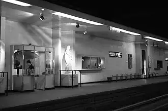 The station in 1970, then known simply as Louvre