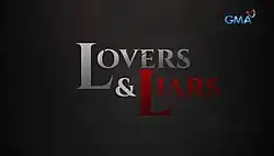 An image with a black background. The series title is displayed on the center of the image. The logo of GMA Network is displayed on the upper right side of the image.