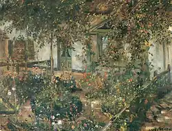 Blooming Cottage Garden (1904), oil on canvas, 76 x 100&nbsp;cm., Museum Wiesbaden