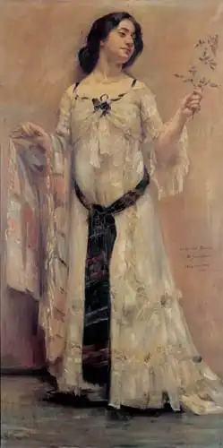 Charlotte in a White Dress (1902), oil on canvas, 105 x 54&nbsp;cm., Stiftung Stadtmuseum, Berlin