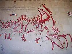 Map of the landings on the Normandy beaches