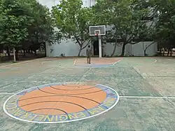 A basketball court in Tamil Nadu, India