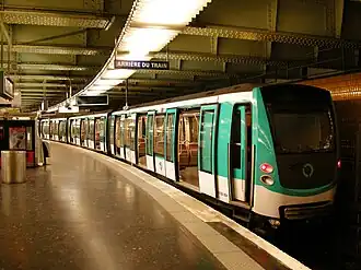 MF 01 rolling stock at Nation