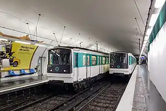 MF 67D at Pte des Lilas on Line 3Bis