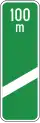 Exit on motorway (100 m)