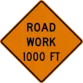 CW20-1 Road work (distance) ahead