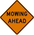 CW21-8 Mowing (distance) ahead