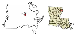 Location in Madison Parish, Louisiana.
