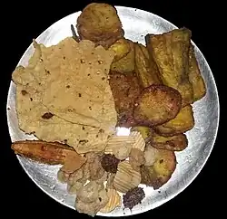 Varieties of Tarua and papad