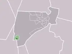 Location of Lage Vuursche in the municipality of Baarn