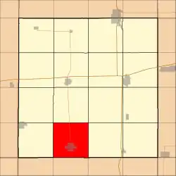 Location in Hancock County