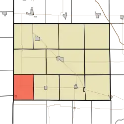 Location of Hickory Grove Township in Benton County