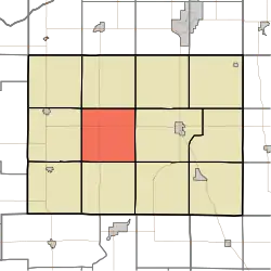 Location in Pulaski County