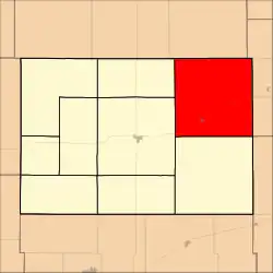 Location within Hodgeman County