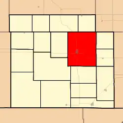 Location in Barber County