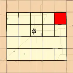 Location in Ellsworth County