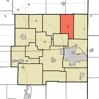 Location in Wayne County