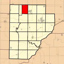 Location in Fulton County