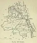 Map of Delhi Enclave, Punjab Province, British India (1916)