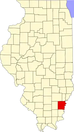 State map highlighting White County