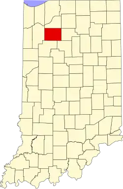 State map highlighting Pulaski County