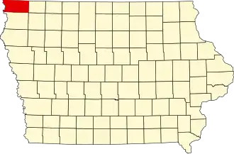 State map highlighting Lyon County