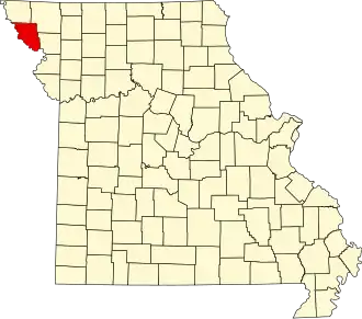 A state map highlighting Holt County in the northwestern part of the state.