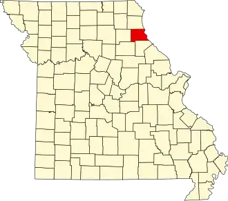 A state map highlighting Marion County in the northeastern part of the state.