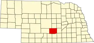 State map highlighting Buffalo County