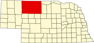 State map highlighting Cherry County