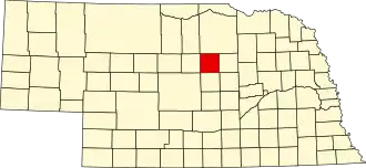 State map highlighting Garfield County