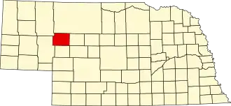 State map highlighting Grant County