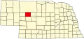 State map highlighting Hooker County