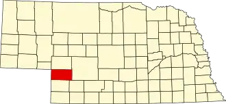 State map highlighting Perkins County