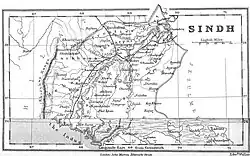 On the upper side of Sindh, Touches the Balochistan