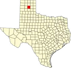 State map highlighting Carson County