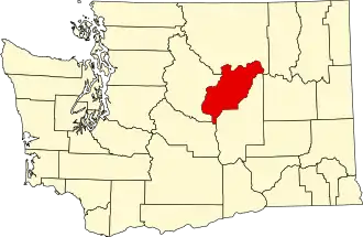 State map highlighting Douglas County