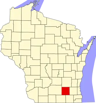 State map highlighting Jefferson County