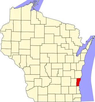 Ozaukee County map