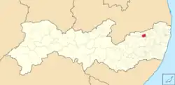 Location of Frei Miguelinho in Pernambuco