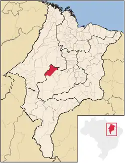 Location in Maranhão state