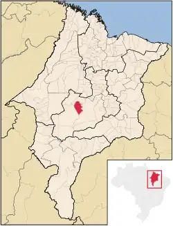 Location in Maranhão state