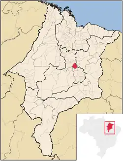 Location in Maranhão state